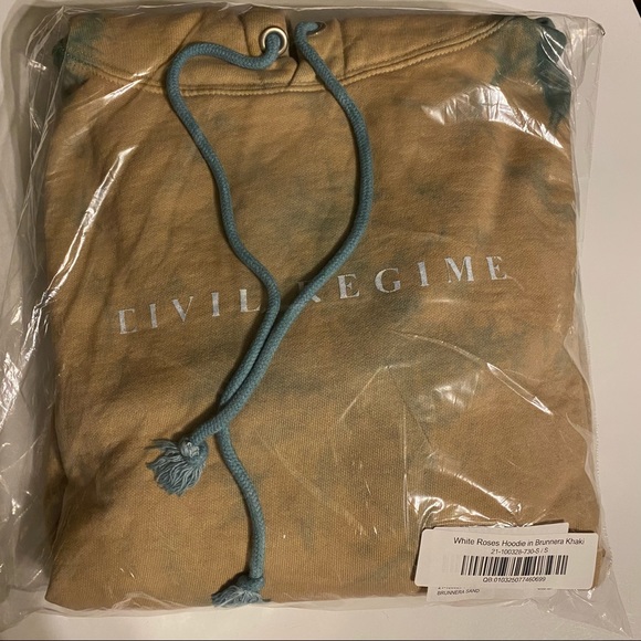 Civil Regime Rose Hoodie Brunnera Khaki wash Sweatshirts & Hoodies